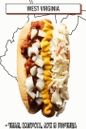 hot dog sa čilijem, kupusom, lukom i senfom