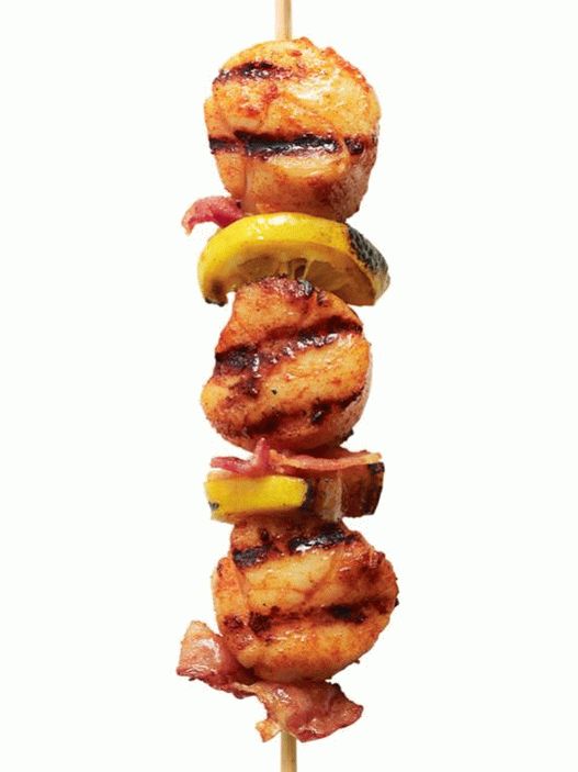 Kebab sa slaninom i tikvicama