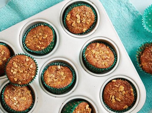 Foto banani muffini s orasima i mekinjama