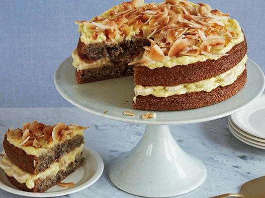 Fotografija kolača od banane-kokosovog kolača