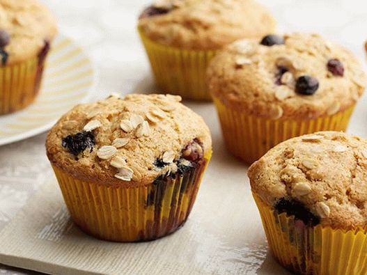 Fotografija muffina od punog zrna borovnica