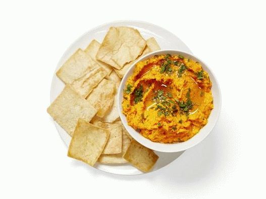 Fotografija pečene mrkve Hummus