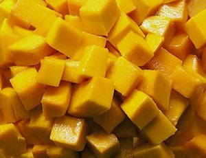 Mango losos kanape