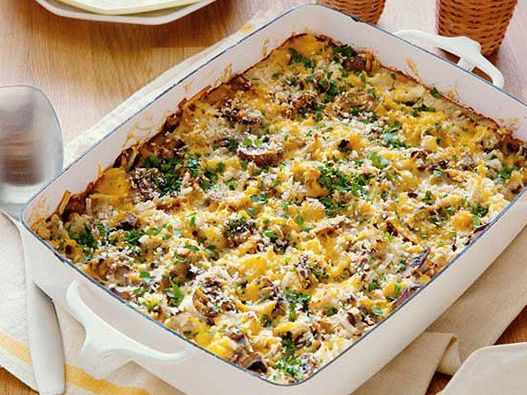 Foto kaša od krompira sa gljivama