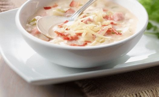 Foto supa od šunke i pire-krompira