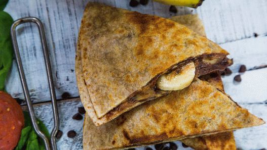 Fotografija Quesadille sa bananom i čokoladom