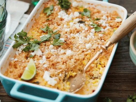 Crumble Photo with Corn and Cheese