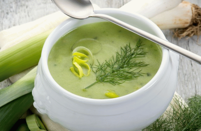 Kremna juha s porilukom