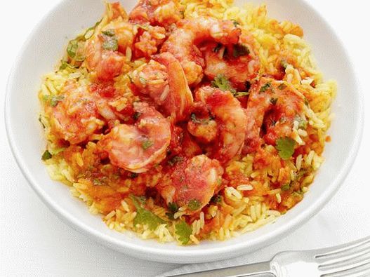 Fotografija škampi u umaku od Curry Tomato