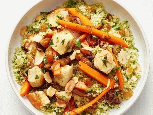 Foto marokanska piletina s kuskusom