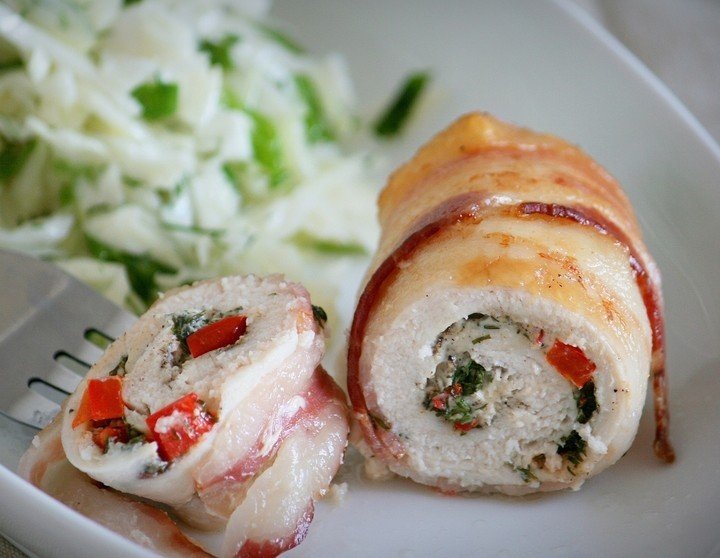 Pileća peciva od slanine