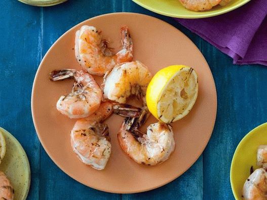 Fotografija jela - pržene škampe sa limunom