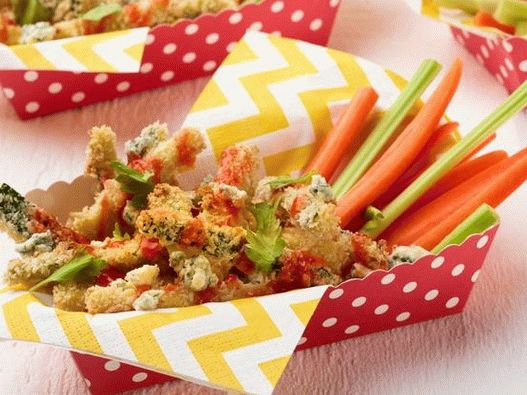 Fotografija posuđa - Hrskave tikvice bivola u rerni