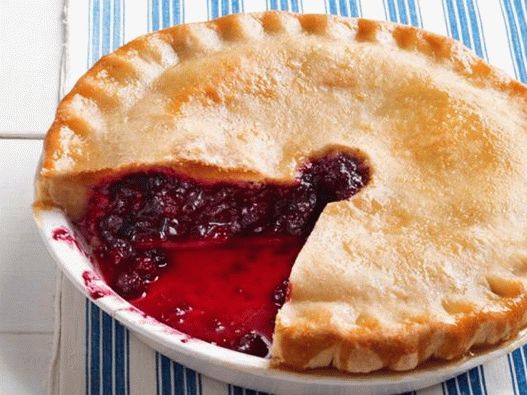 Fotografija jela - Zatvorena pita od breskve i borovnice