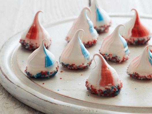 Foto posuđe - šarene meringue