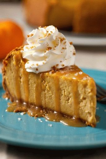 Cheesecake od bundeve s umakom od karamele