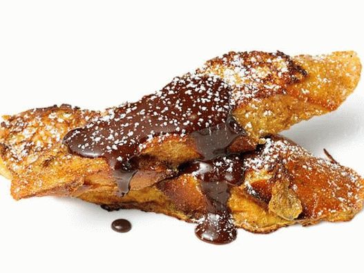 Fotografija posuđa - Francuski tosti sa čokoladnim sirupom