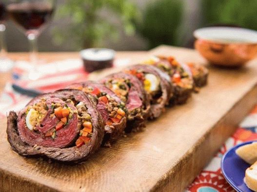 Matambra mesni kruh s umakom od chimichurri