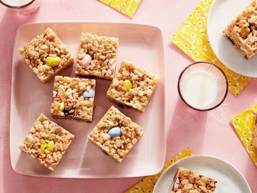 Uskršnje šipke od marshmallow-a i puhanog riže