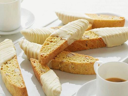Fotografija jela - Biscotti s bademima, limunom i glazurom