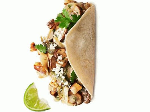 Tacos sa gljivama, krompirom i paprikom