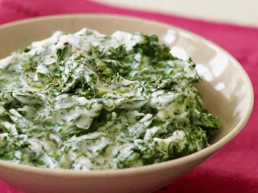 Špinat u kremastom sosu