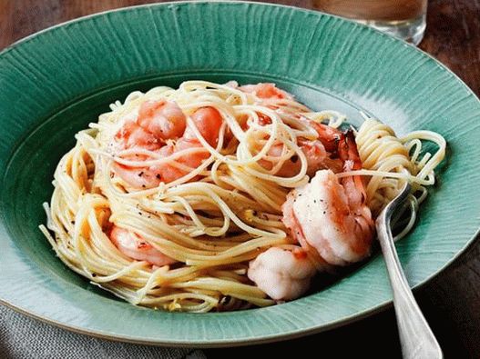 Tjestenina s limunom i prženim kozicama