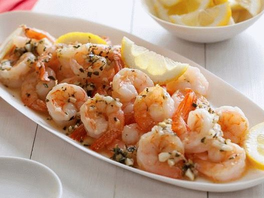 Račići sa sosom od limuna i vermuta