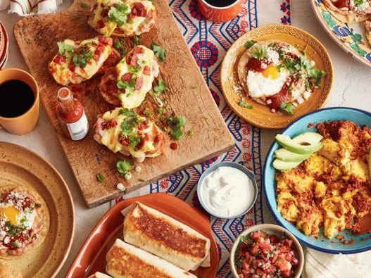 Foto meksički doručci, zbirka recepata