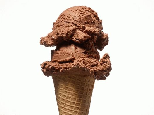 Fotografija sladoleda od tamne čokolade