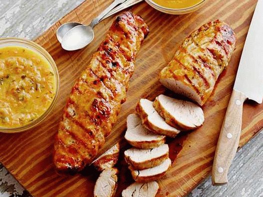 Svinjetina sa roštilja u glazuri sa moho sosom