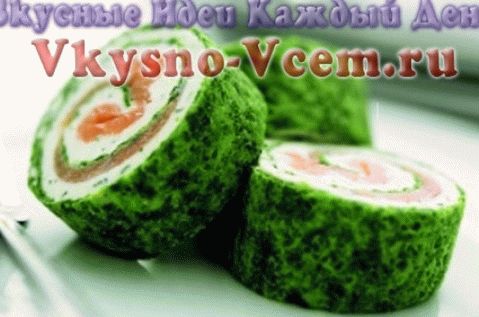 Roll s crvenom ribom i sirom