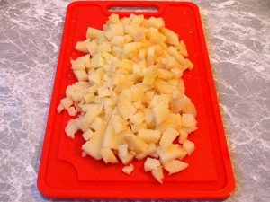 Salata "Fudbal" sa ribom