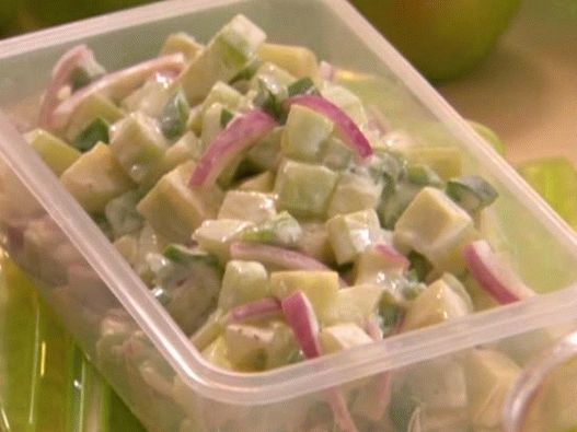 Foto salata od svježeg krastavca