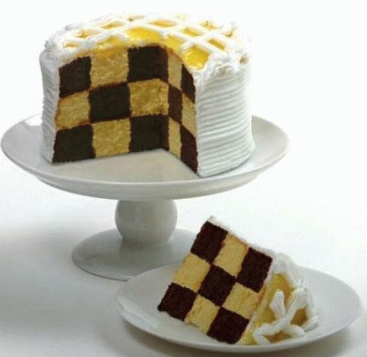 Foto šah torta sa glazurama