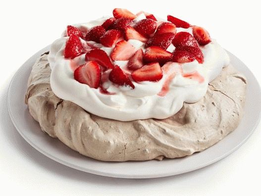 Foto čokoladni meringue kolač