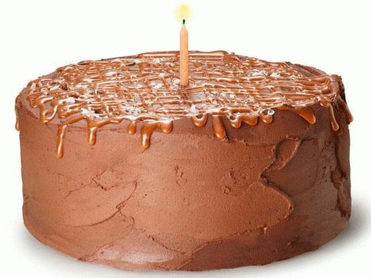 Foto čokoladno-narandžasta torta sa slanom karamelom