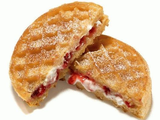 Foto slatki sendvič sa toplim sirom za doručak