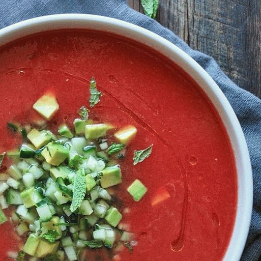 Foto paradajz supa Gazpacho