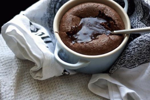 Foto šećerni čokoladni puding