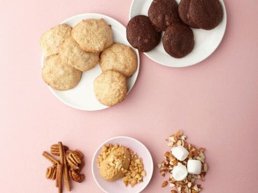 Foto veganski kolači od vanilije sa orasima