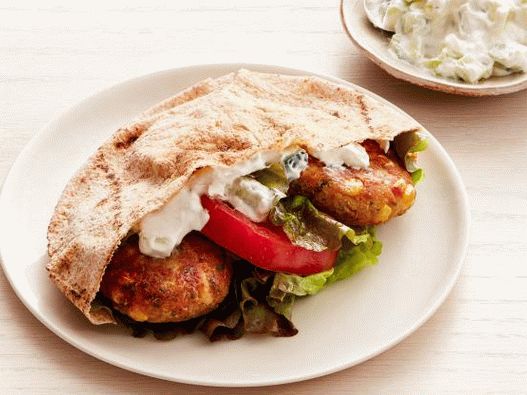 Foto vegetarijanski mini burger u pita