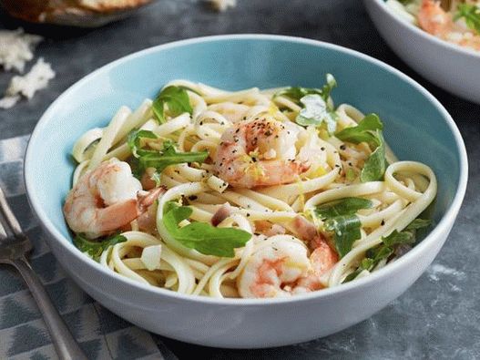 Linguine tjestenina sa kozicama i limunovim uljem