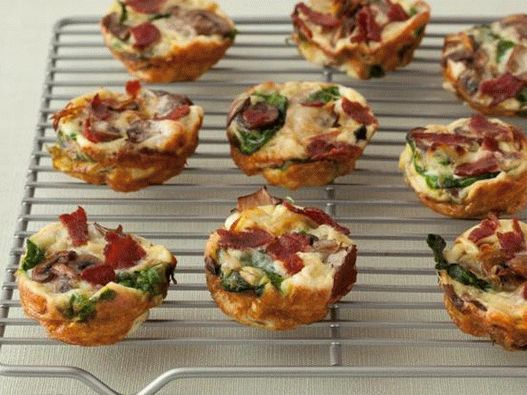 Fotografija jela - Quiche s puretinom, gljivama i špinatom